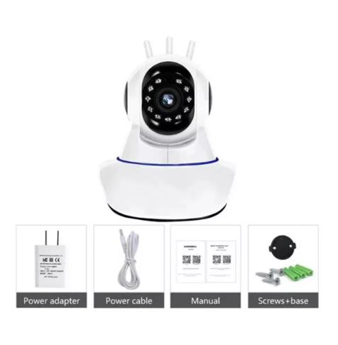 Cámara wifi 360° con visión nocturna