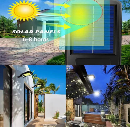 Pack 3 focos solares con control remoto