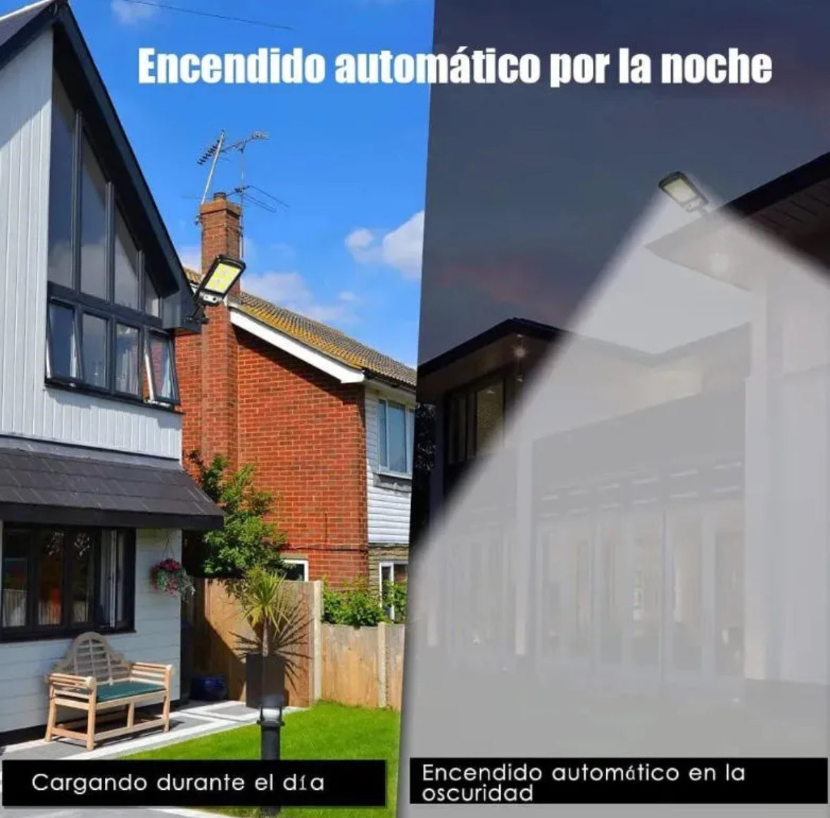 Pack 3 focos solares con control remoto