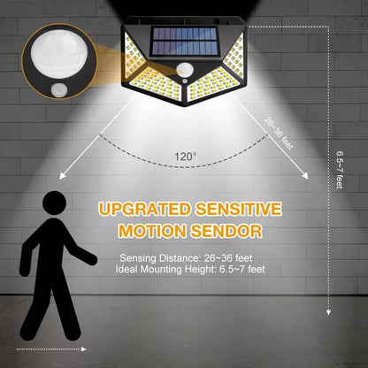 Combo terraza: guirnalda solar 20 m + 2 focos solares con sensor