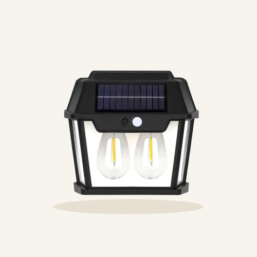 Foco solar luz cálida con sensor